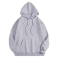 thumbnail image 5 of Nestiefly Oversized Hoodies for Women 2026 Winter Jackets Clothing Y2K Cute Crewneck Sweatshirts Pullover Fashion Tops Light Gray 3XL, 5 of 5