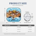 thumbnail image 3 of Picia Animals on Noah's Ark Floating 2 Piece Car Windshield Sun Shade Foldable | Foldable Sun Shield for Front Window Blocks UV Rays and Keeps Your Vehicle Cool-Medium, 3 of 7