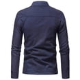 thumbnail image 5 of 2025 Tops,Clothing 2025 Men's Dress Shirts Color Tops Denim Autumn Coat Men's Blouse Button Winter Vintage Solid Jacket Men's blouse, 5 of 6