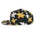 thumbnail image 3 of Balery Baseball Cap Flat Bill Hats for Men Adjustable Size for Running Workouts and Outdoor Activities All Seasons Dad Hat(Lilies Flowers ), 3 of 9