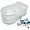 A001- Clear (Style A), variant on Clear Display Storage Pouch, Small Clear Pouch, Clear Zipper Pouches, Small Travel Pouch, 2 Pack 8X6X3 Inch Dustproof Clear Protective Cover Bag with Plush Felt Balls and