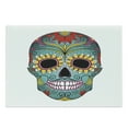 thumbnail image 1 of Sugar Skull Cutting Board, Folk Art Elements Featured Skull Day of the Dead Celebration Concept Print, Decorative Tempered Glass Cutting and Serving Board, Large Size, Multicolor, by Ambesonne, 1 of 1