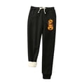 thumbnail image 1 of Womens' Warm Legging Tummy Control Printed Leggings With Elastic Drawstring Pockets And Thick Insulation Pants On Clearance, 1 of 5