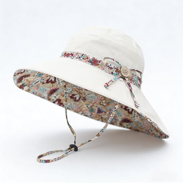 Chapeau Bob pour Usage Quotidien en Extérieur Grand Bord Chapeau de Soleil avec UPF 50+ Réversible Léger Style Voyage pour Garde-Robe Toutes Saisons