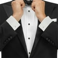 thumbnail image 2 of Boltini Italy Mens Premium Tuxedo Wingtip Collar Dress Shirt with Bow Tie (M - Sleeve: 32/33), 2 of 3