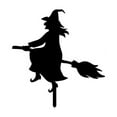thumbnail image 4 of XINGXIANG Halloween Witch Silhouette Stake - Metal Garden Decor, Outdoor Yard Art, Spooky Witch Lawn Decoration 9.8, 4 of 6