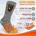 thumbnail image 2 of Loritta 3 Pairs Thermal Socks for Women, Winter Thick Warm Heated Boot Crew Socks Size 5-11, 2 of 6