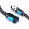 Dedicated Flash Cord TSV USB Extension Cable USB 3.0 Extender Cord Type A Male to A Female for PS4, Xbox, USB Flash Drive, Card Reader, Hard Drive,Keyboard, Printer, Scanner, Camera ()
