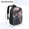 thumbnail image 2 of Salouo Sunset Cliff Dinosaur Print Travel Laptop Backpack,17Inch Casual Bag with Side Pockets for Men & Women Stylish Daypack for Weekender/Business/Hiking-One Size, 2 of 6