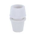 thumbnail image 2 of B&P Lamp® White Plastic Knurled Edge Cord Bushing, White, 2 of 2