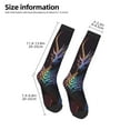 thumbnail image 4 of Fotbe Rainbow Wings Majestic Dragon print Women's Men's Novelty Crew Socks Cotton Socks Knee High Socks for Walking,Running,Nurses,Pregnancy, 4 of 8