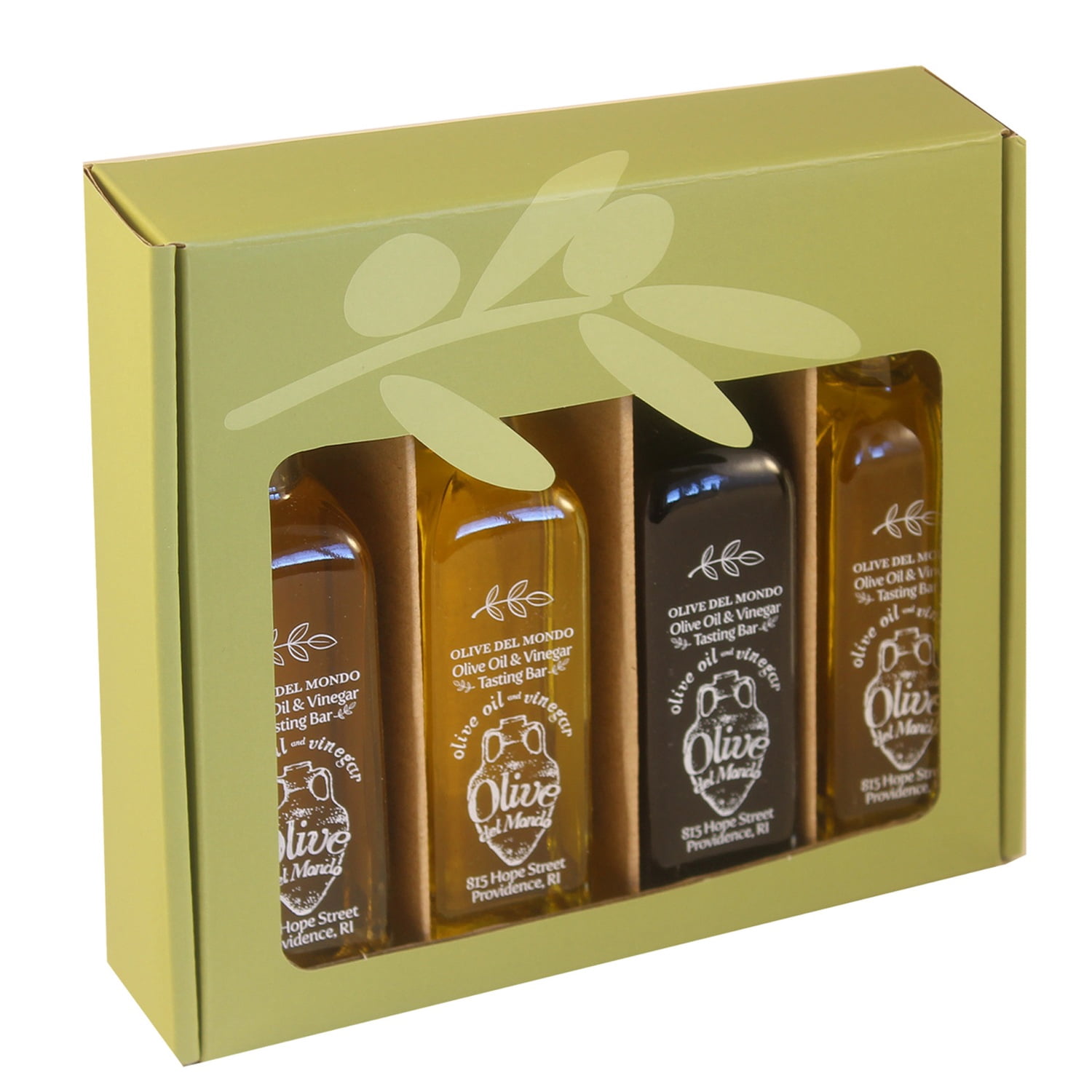 Pack Of 4 Green Olive Oil Sampler Bottle Walmart