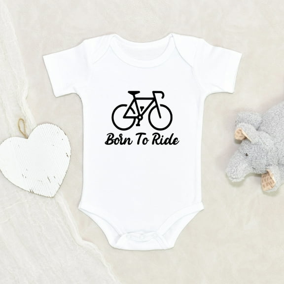 Newbabywishes - Birthed To Rode Bicycle Baby Clothes for Boys and Girls - Cute Baby Clothing