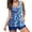 Blue, variant on ibiyuan Plus Size Swimsuit for Women 2 Piece Swimdress Swimsuit Plus Size Tummy Control Swim Dress Push Up Skirted Bathing Suit Tropical Printed Tankini Swimsuits for Women,Blue