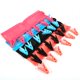 thumbnail image 2 of Organizador portátil, ganchos con Clips para colgar ropa, estante de tela plegable para lavandería, colorido, 2 of 8