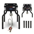 thumbnail image 1 of ARc Propane Stove, Outdoor Stove Single Propane Burner,High Pressure 200,000 BTU,Single Propane cast Iron Burner Stove,For Outdoor cooking,With Adjustable 2028 height Legs, 1 of 4