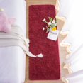 thumbnail image 4 of Tapete corredor Chicrug suave de peluche esponjoso 60x180 cm rojo vino, 4 of 7