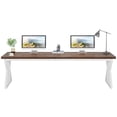 thumbnail image 3 of Fnova 78.7'' Extra Long Double Computer Desk, 2-Person Executive Home Office Desk, Metal Frame Workstation, for Home Office, Study, Gaming & Co-working, 3 of 10