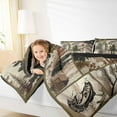 thumbnail image 5 of Homewish Pike Fish Queen Comforter Set,Bass Big Fish Bedding Sets,Rustic Farmhouse Cabin Bedding Comforter Set For Boys Kids,Breathable Home Decor Reversible,3 Pieces, 5 of 9