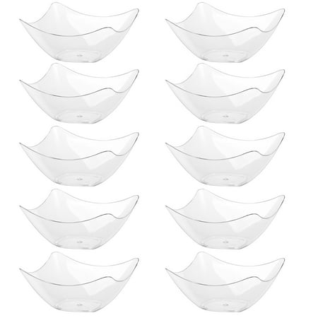 

48Pcs Transparent Fruit Bowls Multi-function Ice Cream Bowls Delicate Trifle Bowls