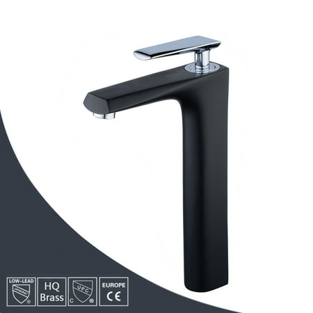 Bathroom Kitchen Bath Basin Faucet Counter Top Tall Single Handle Sink Hot/Cold Water Mixer