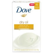 Dove Dry Oil Beauty Bar, 4 oz, 6 Bar