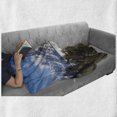 thumbnail image 6 of Wyoming Soft Flannel Fleece Throw Blanket, Magnificent Landscape of the Grand Teton Snowy and Cloudy Peaks with Trees, Cozy Plush for Indoor and Outdoor Use, 70" x 90", Green Multicolor, by Ambesonne, 6 of 6
