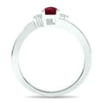 thumbnail image 2 of SZUL Women's Ruby and Diamond Tierra Ring in 10K White Gold, 2 of 5