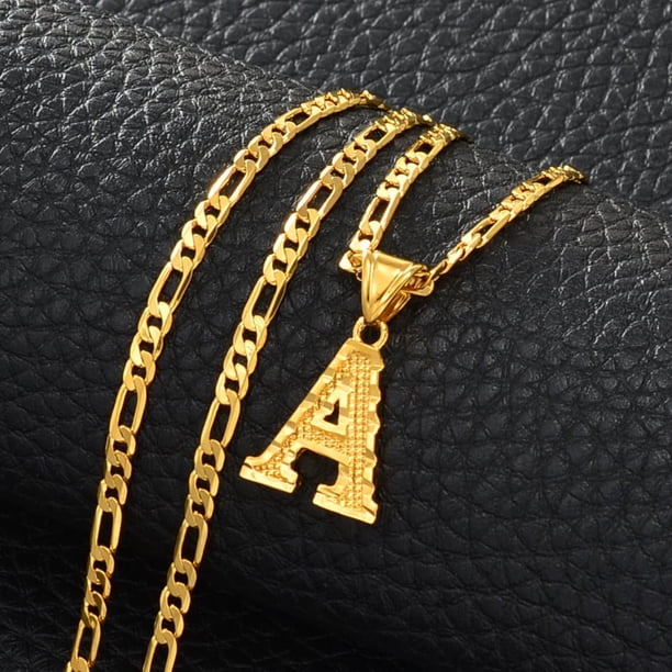 あねよう Anniyo A-Z Letters Pendant Necklaces for Women Men Girls English
