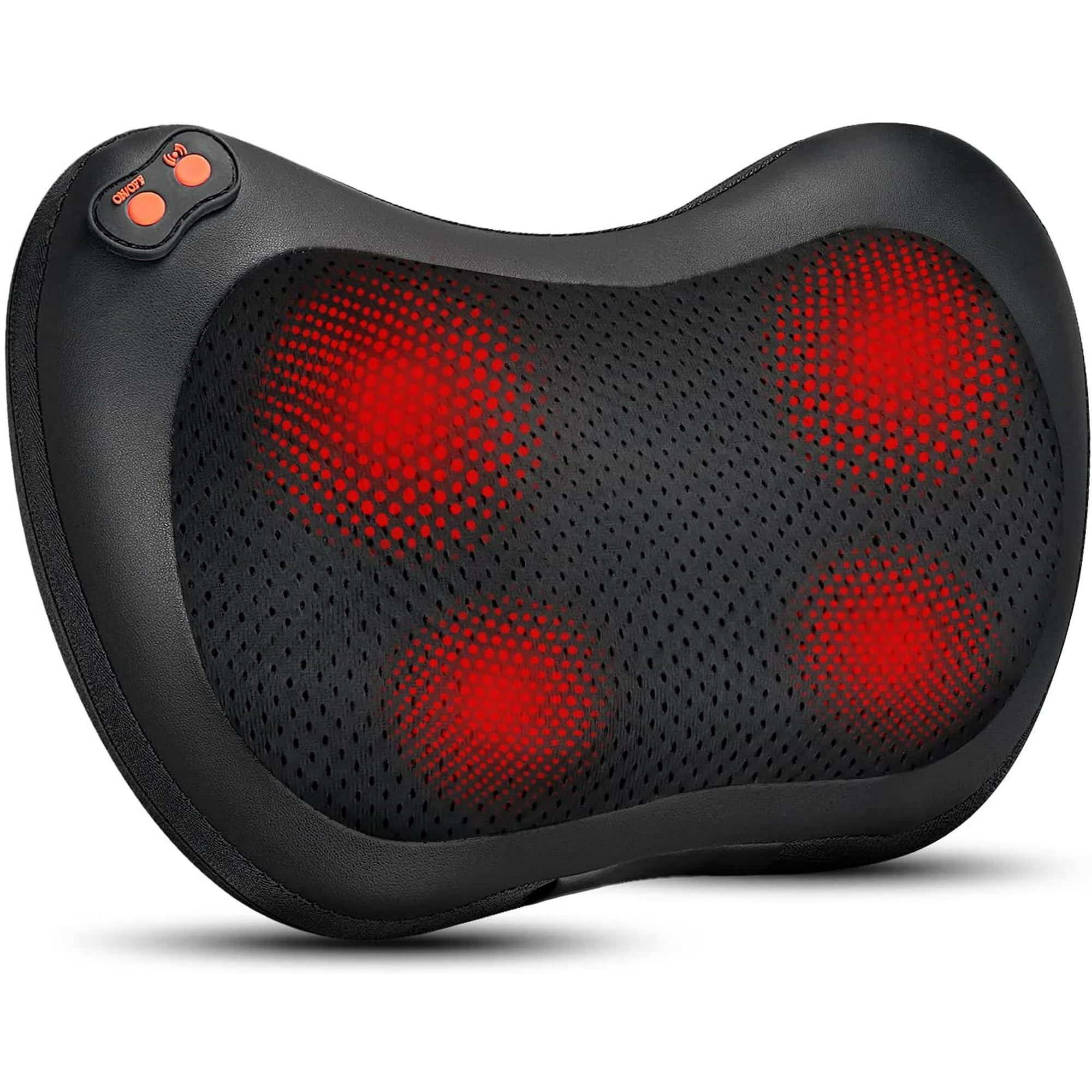 Back Neck Massager Shiatsu Massage Pillow with Heat Deep Tissue Kneading Massager for Shoulder Back Legs Electric Back Massager Massage at Home Car Walmart