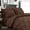 Brown, variant on Luxury Goose Down Alternative 8PC Comforter Set - All Season Pintuck Style , Full/Queen, Burgundy