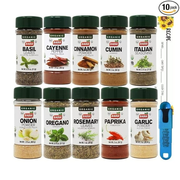 Badia Organic Seasoning New Kitchen Starter 10 Piece Gift Set