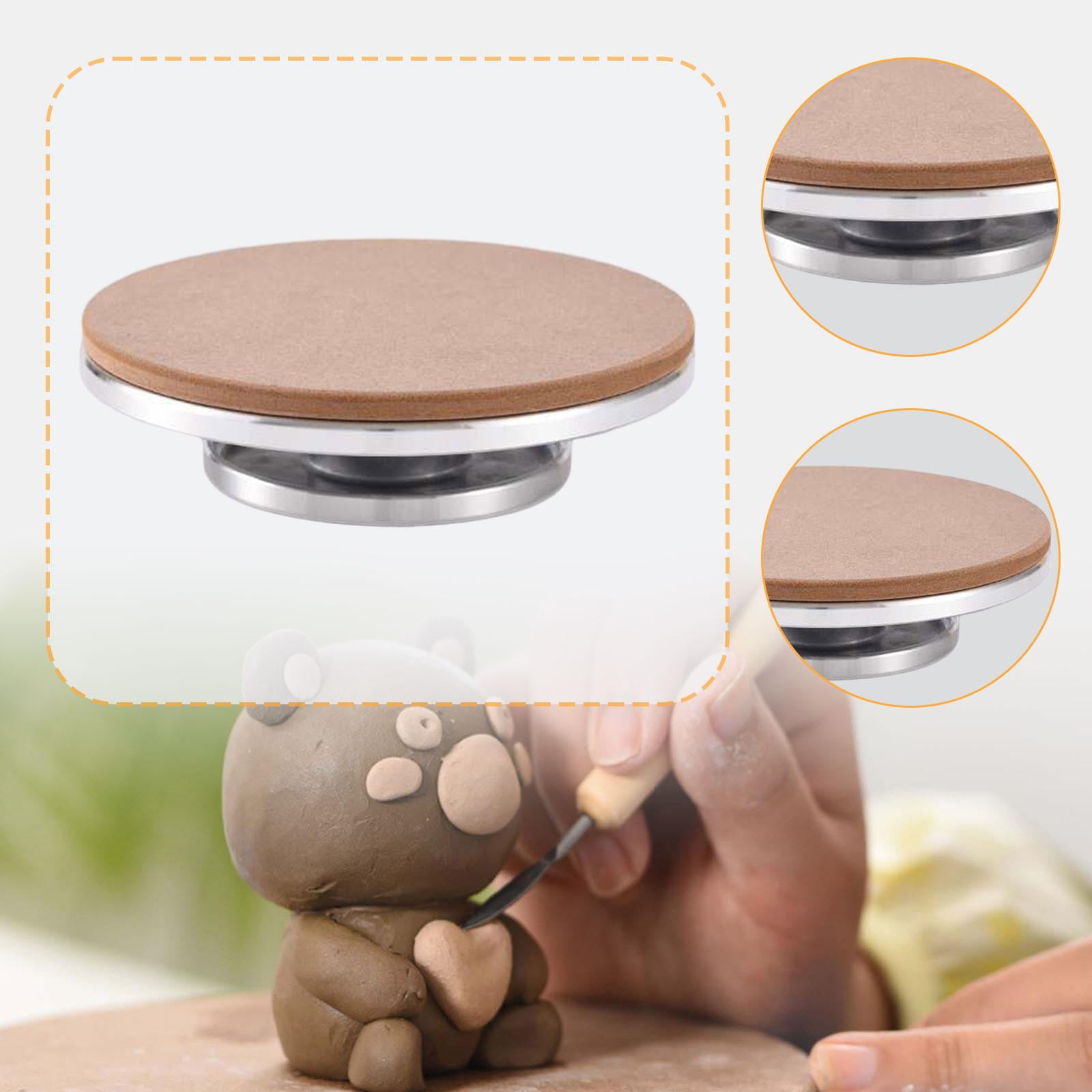 FVDPWYE Sculpting Wheel Turntable Heavy Duty Rotating Turntable for Ceramic Art Spraying 20cm