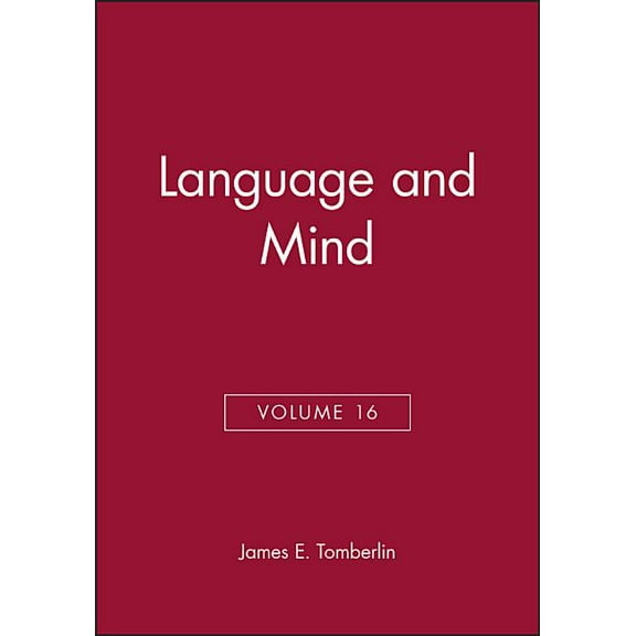 Philosophical Perspectives Annual Volume Language and Mind, Volume 16, (Paperback)