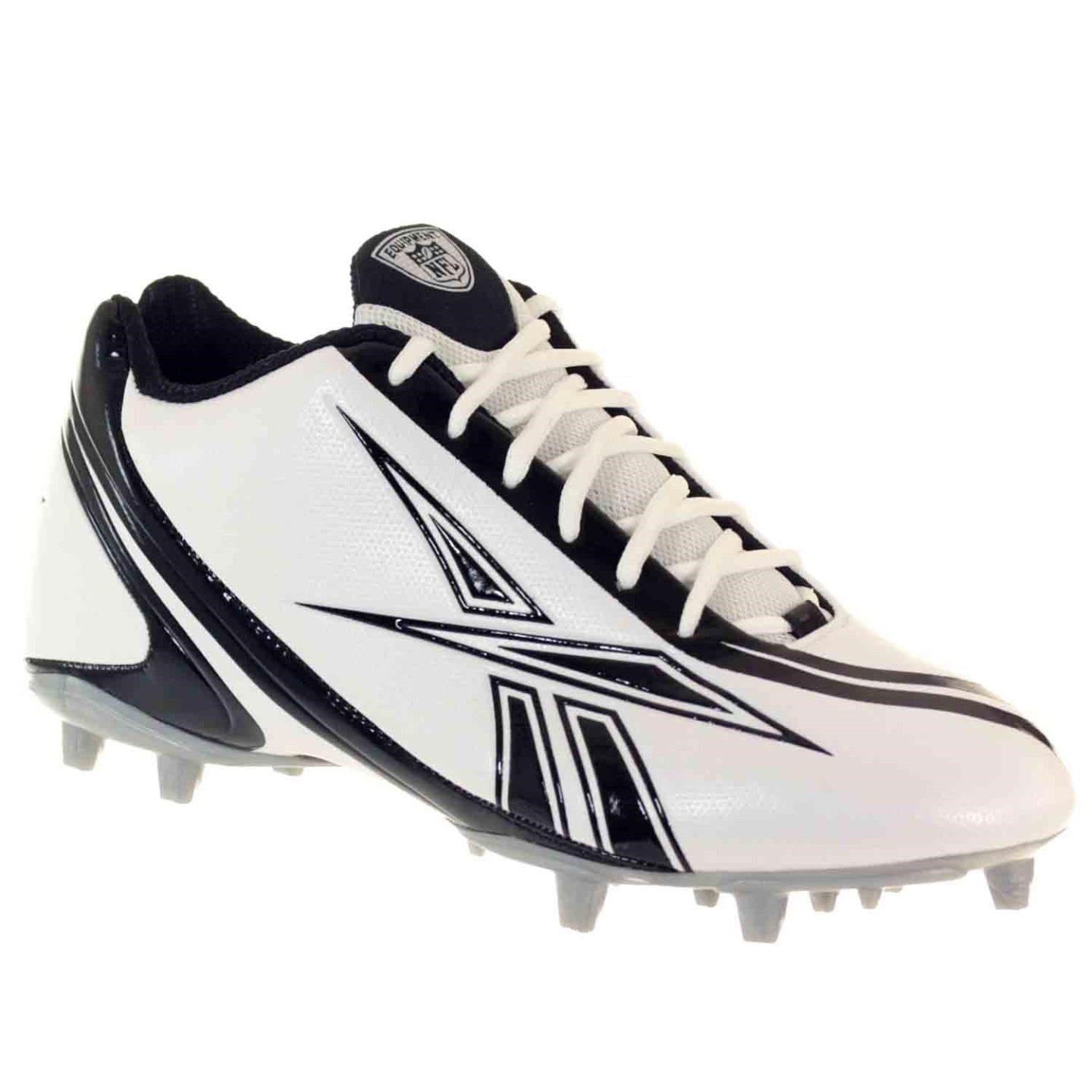 Reebok PRO Burner Speed Low M3 Mens Football Shoes White Black 11.5 M