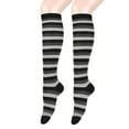 thumbnail image 4 of Women and Men Colorful Striped Knee Length Socks Long Tube Stockings for Christmas Costume Accessories, 4 of 17