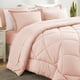 thumbnail image 4 of Juego de edredón CozyLux Queen con sábanas, 7 piezas, color rosa rubor, 4 of 8