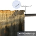 thumbnail image 5 of Bald Eagle Window Curtain Valance Pine Tree Foggy Woodland Wilderness Animal Rod Pocket Window Valance for Living Room Bathroom Bedroom Kitchen 54 by 18 in, 1 Panel, 5 of 6