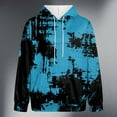 thumbnail image 6 of Pullover Sweatshirt Plain Hoodies Men's Novelty Color Block Pullover Fleece Hoodie Long Sleeve Casual Sweatshirt with Pocket, 6 of 7
