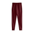 thumbnail image 5 of Men's 2 Piece Outfits Hoodie Sweatshirt Tracksuit & Joggers Sweatpants Sweatsuit Set Wine L, 5 of 5