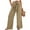 Khaki, variant on JIUKE Wide Leg Pants for Women High Waisted Comfy Beach Pants Loose Fitted Pull on Summer Trousers