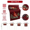 thumbnail image 6 of Burlap Table Runner 36 Inches Long,Winter Christmas Berries Bird Non-Slip Kitchen Table Runners for Dining Room Everyday Use Party Table Decorations Red Black Plaid, 6 of 9