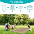 thumbnail image 6 of Enyhom Outdoor Rug Waterproof 6'x9', Reversible Plastic Straw Rug RV Camping Rug,Outside Carpet for Porch,Deck,Camper,Balcony,Backyard,Picnic，Beige, 6 of 8