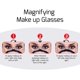 thumbnail image 4 of Paquete de 2 gafas de maquillaje con aumento, maquillaje de ojos, gafas de lectura cosméticas para mujer, gafas con lentes plegables (rosa, 2,25) Sincero Electrónica, 4 of 4