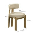 thumbnail image 3 of TOV Furniture Odessa Cream Vegan Leather Dining Chair, 3 of 8