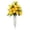 Yellow, variant on Cemetery Artificial Rose Bouquet with Vase Stake, 19.69in Plastic Memorial Flowers for Grave Decor