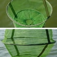 thumbnail image 5 of KUFptva Portable Fishing Net Nylon Landing Net Cast Fishing Net Cage 3 Layer Round Folding Fish Shrimp Meshes Enduring, 5 of 7