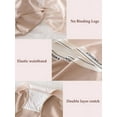 thumbnail image 5 of Buankoxy Women's Plus Size Cotton Underwear High Waisted Full Coverage Hipster Briefs 5 Pack,Size 10, 5 of 5