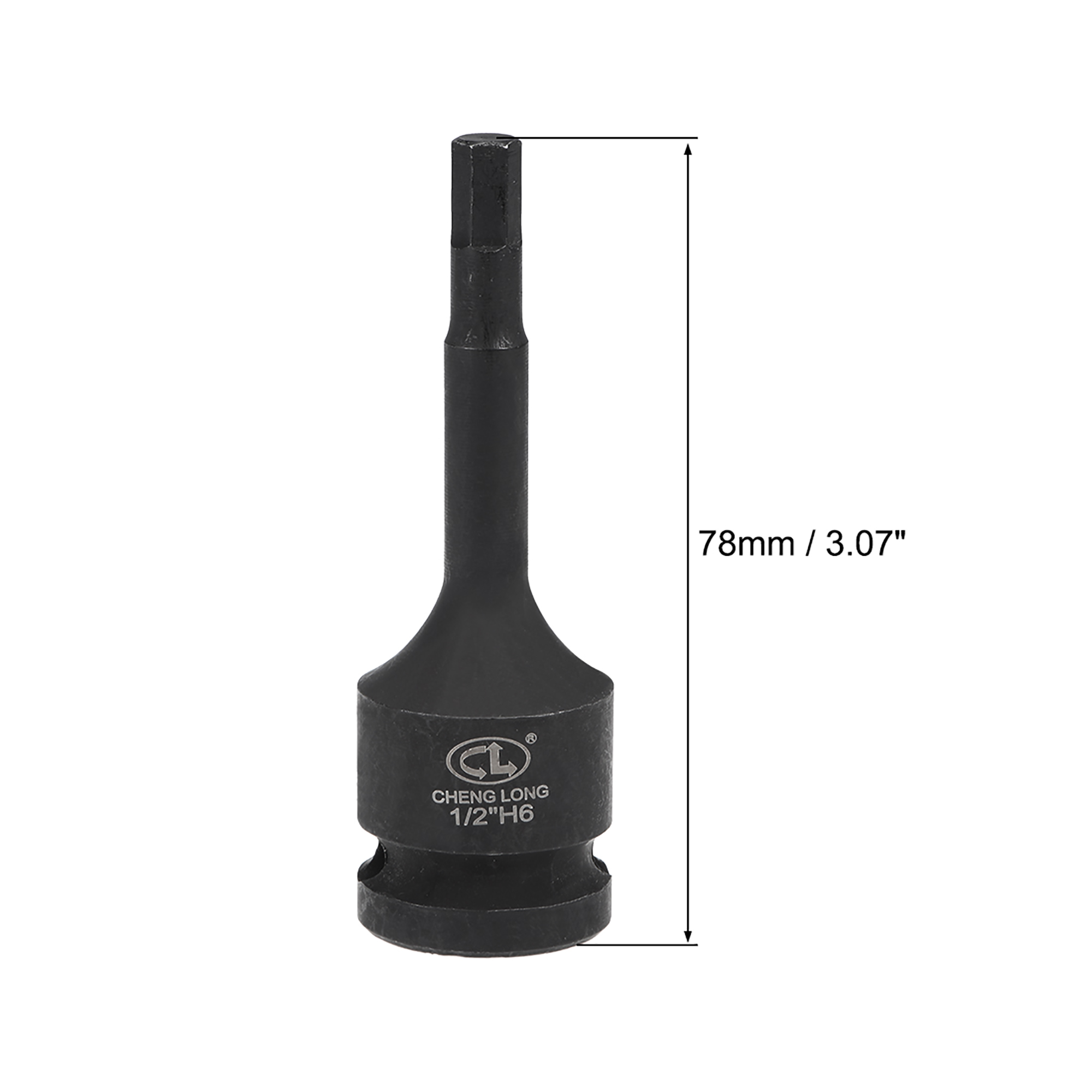 Products :: Hand Tools :: Metric Hex Bit Socket 1/2in.Dr. x 32mm Hex