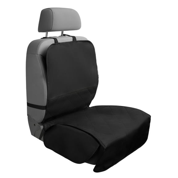 Custom Accessories Car Front Seat Pet Protector Quilted 1-Piece Black